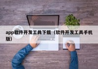 app软件开发工具下载（软件开发工具手机版）